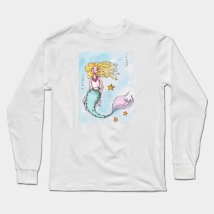 Starfish Mermaid Long Sleeve T-Shirt